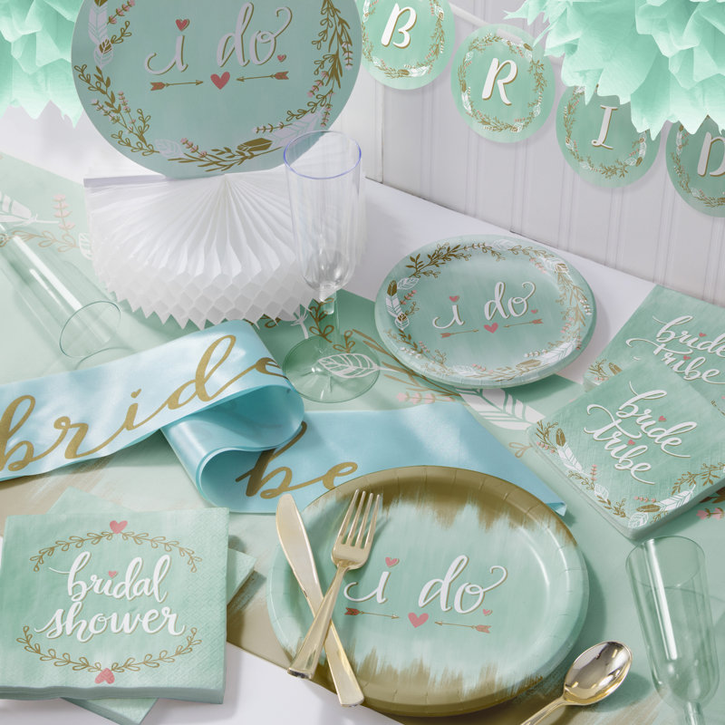 Creative Converting "To Be" Deluxe Bridal Shower Party Supplies Kit